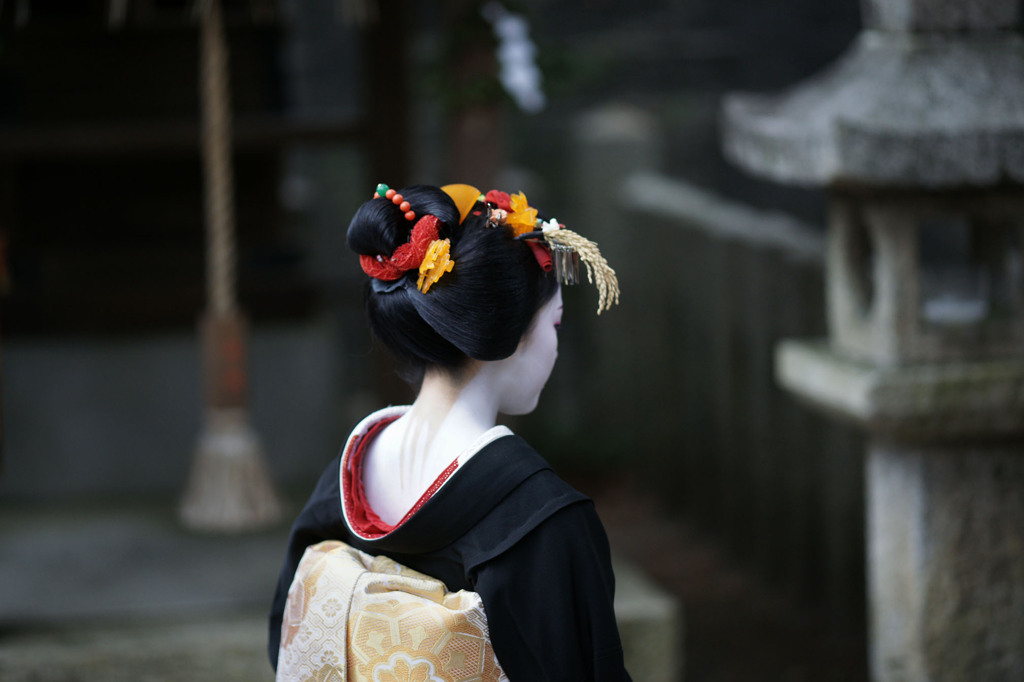 お宮さんへ