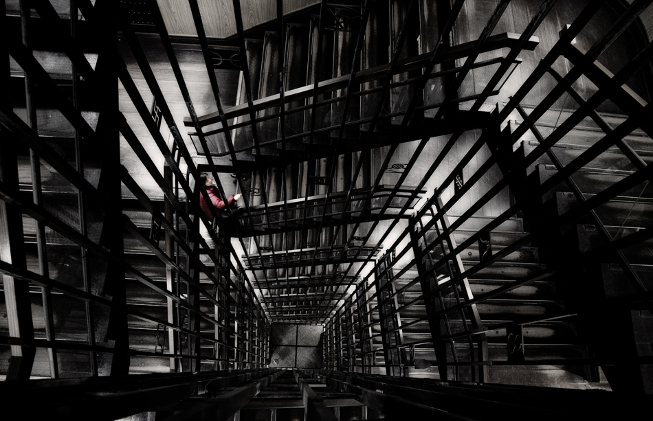 In the spiral 
