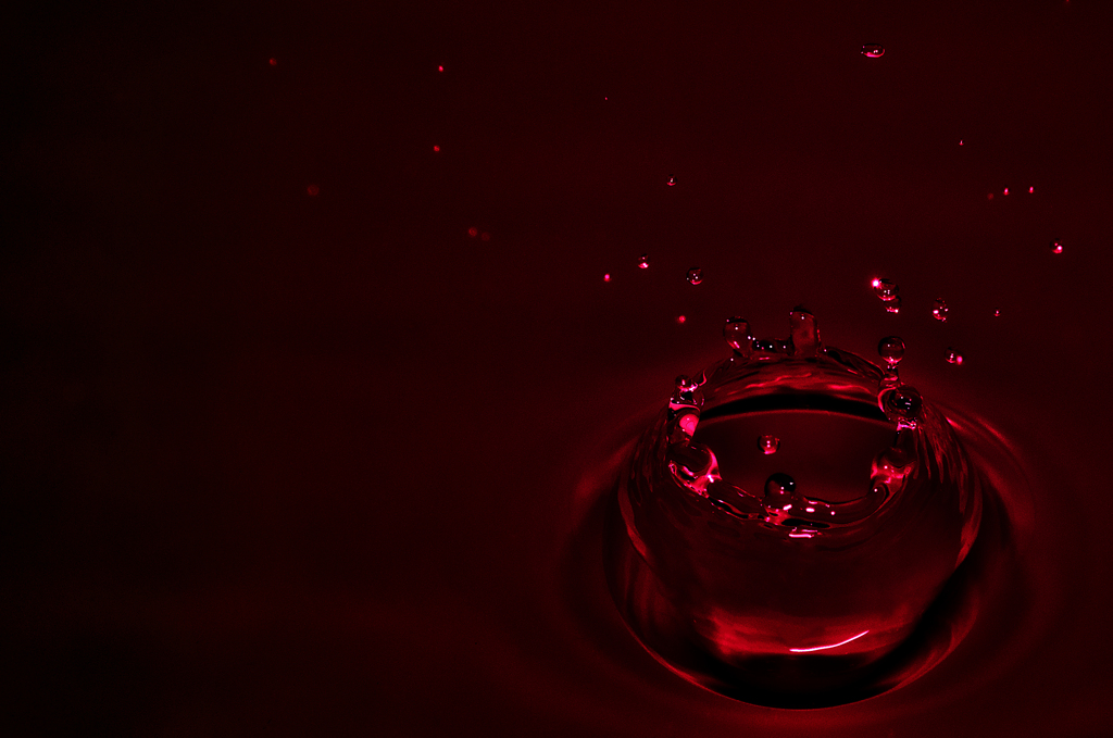 Water drop Red/HDR
