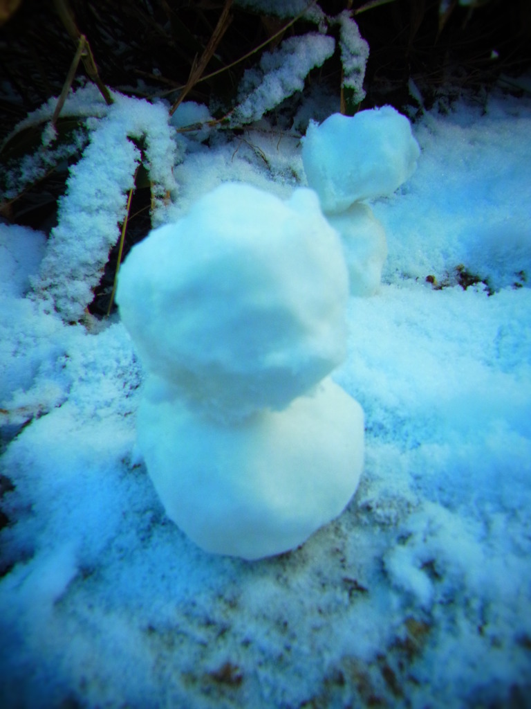 １１月の雪だるま