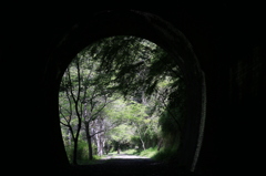 トンネルの向こうの新緑
