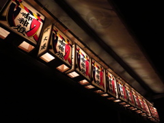 祭りの明かり