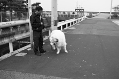 日曜朝　お父さんとココちゃん