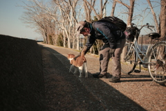 甘えん坊してるトム君