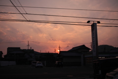 今日も日が暮れる