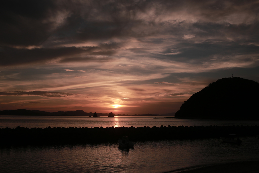 今日も日が暮れる