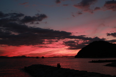 夕暮れ
