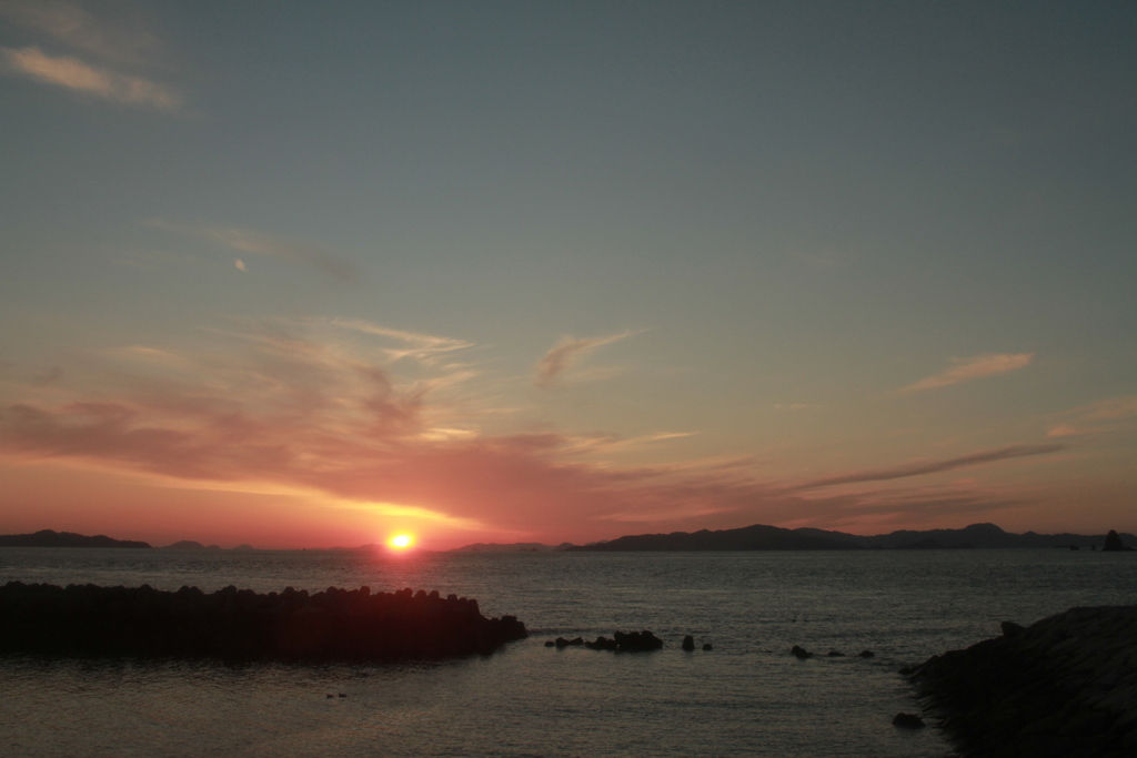 夕暮れ