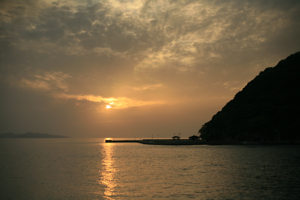 今日も日が暮れる