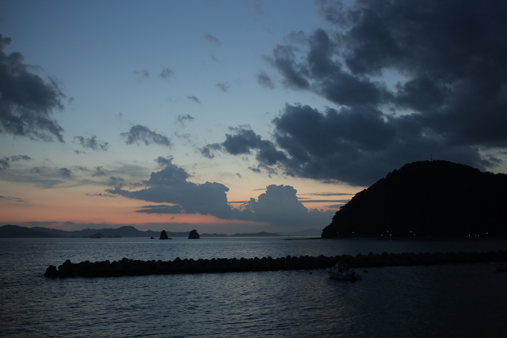 今日も日が暮れた