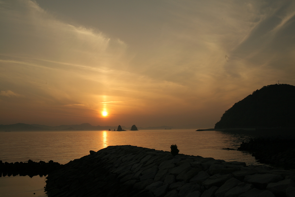 EF40㎜、夕日はどうかな？