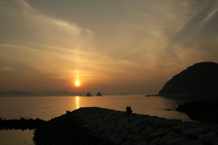 EF40㎜、夕日はどうかな？