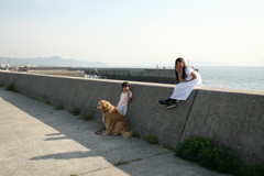 みゅうちゃんの散歩に行く