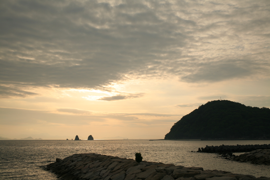 今日も日が暮れる