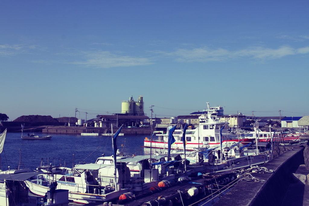 昨日の北条港　filmy