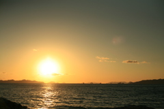 今日も日が暮れる