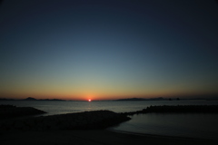 今日も日が暮れる