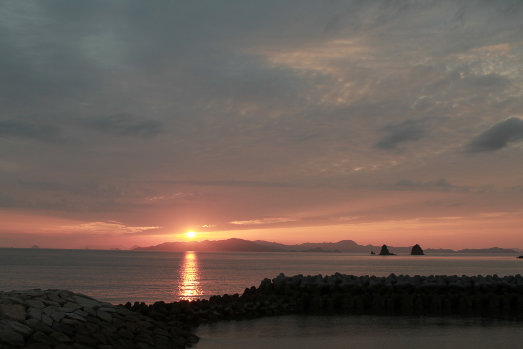 今日も日が暮れる