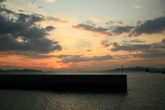 今日も日が暮れる