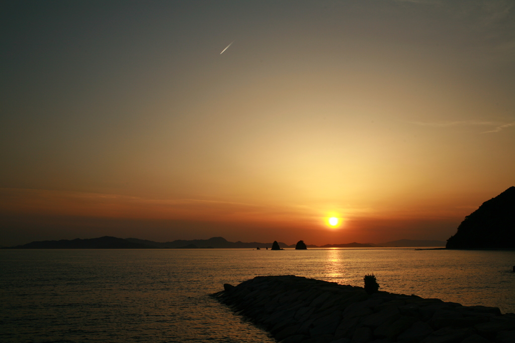 瀬戸内海夕暮れ
