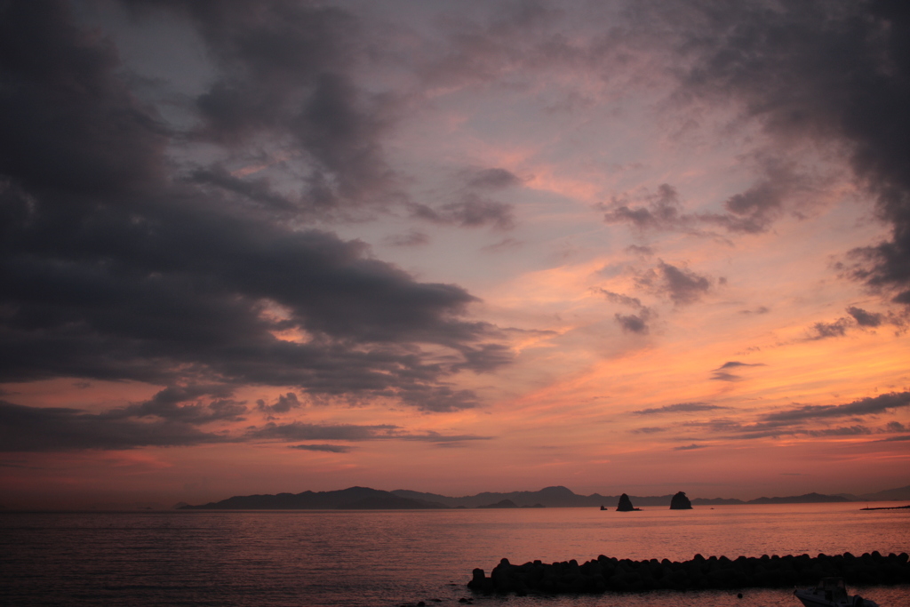 瀬戸内海夕暮れ