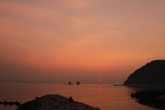 今日も日が暮れる