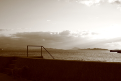 昨日の写真　RAW現像でセピア