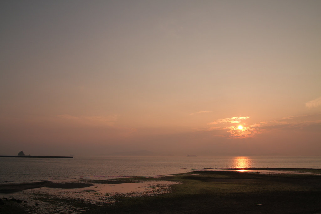 今日も日が暮れる
