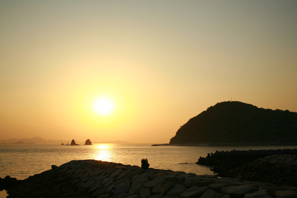 今日も日が暮れる