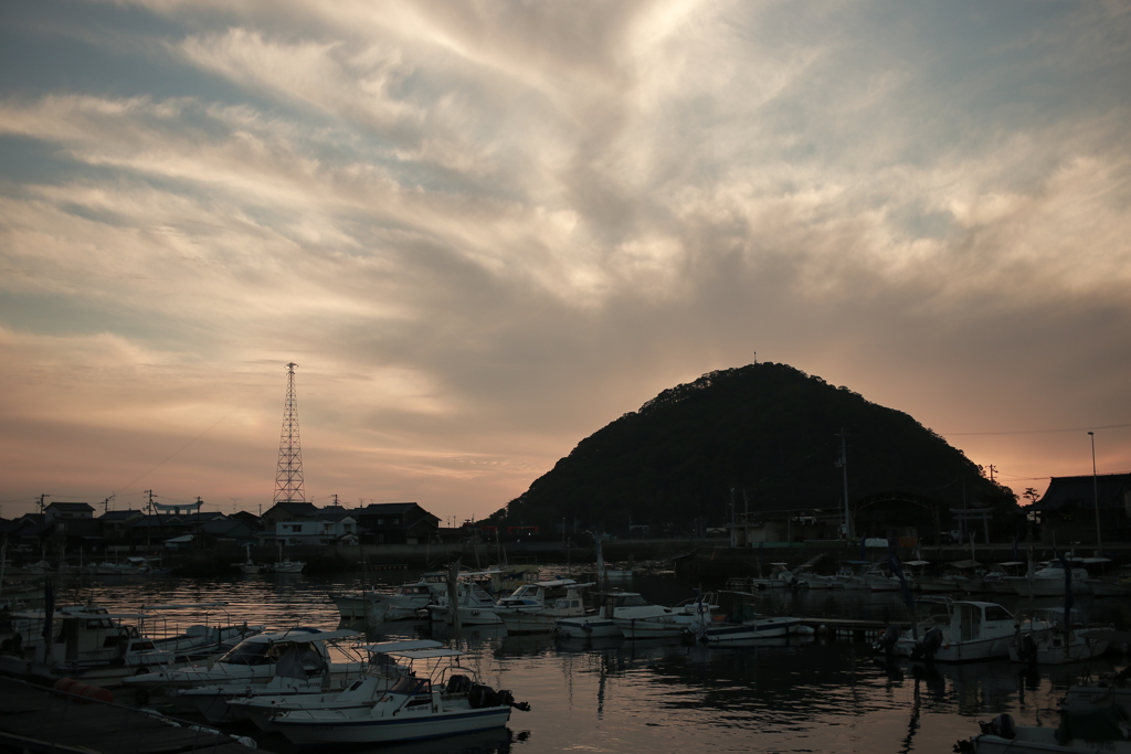 北条港夕刻