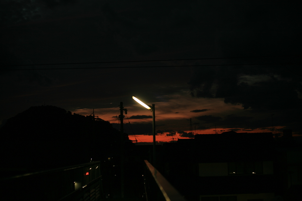 今日も日が暮れる