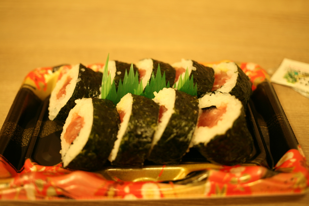 鉄火巻きおいしいよう　!(^^)!