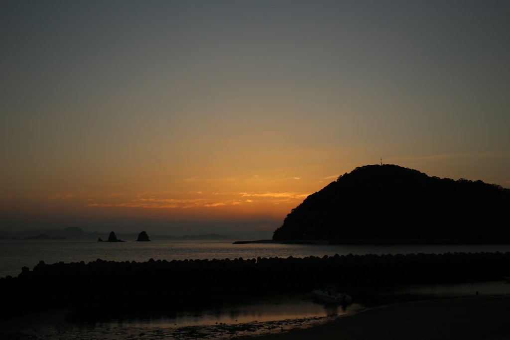 今日も日が暮れる