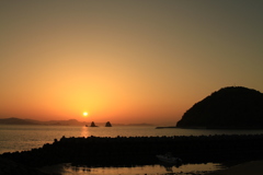 今日も日が暮れる