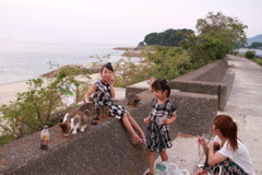 FBの友達がお孫さん連れてやってきた