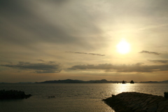 今日も日が暮れる