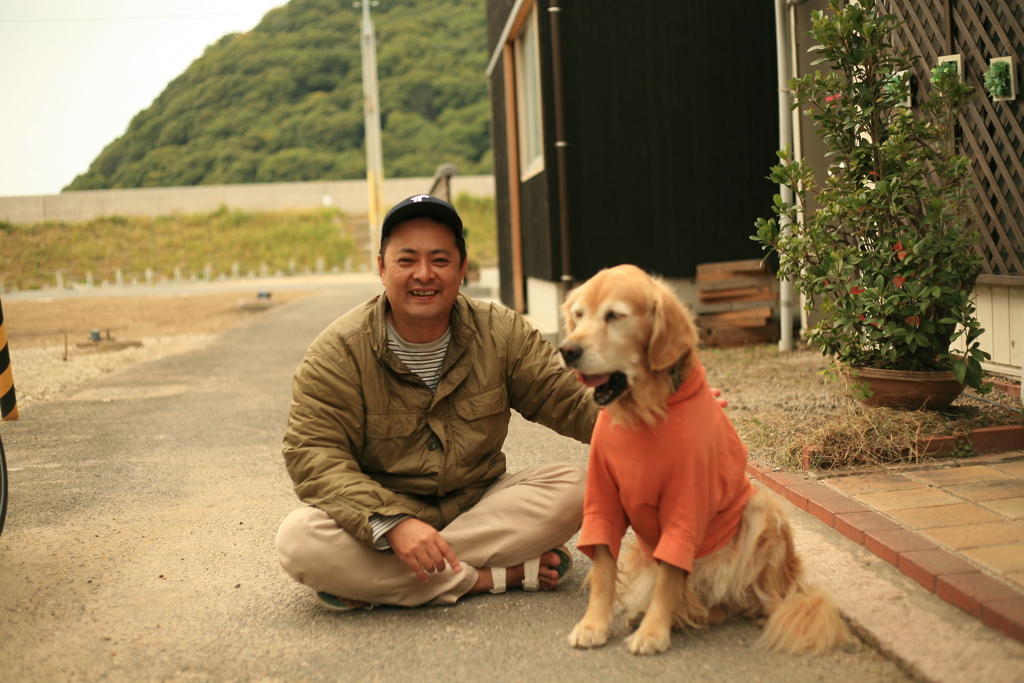 あくびをするみゅうちゃんと私