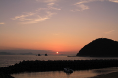 伊予北条夕暮れ