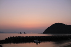 今日も日が暮れる