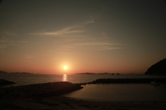 夕日