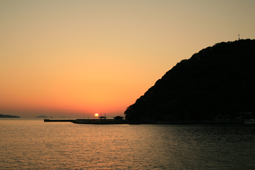 今日も日が暮れる