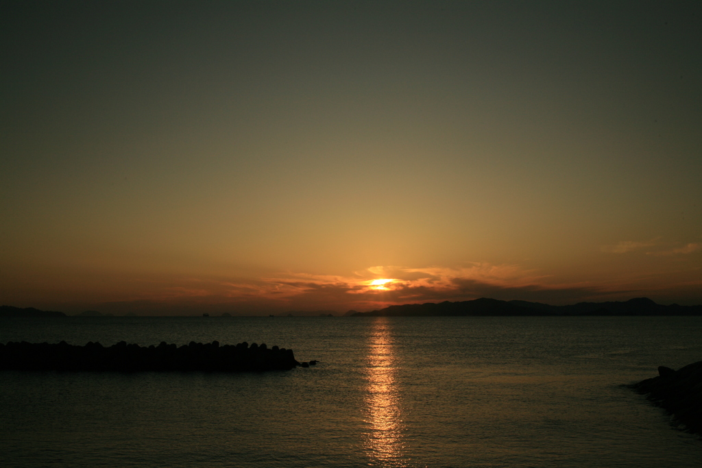 今日もやっぱり日が暮れる