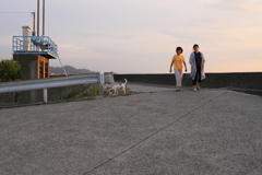 散歩してるクルルちゃん