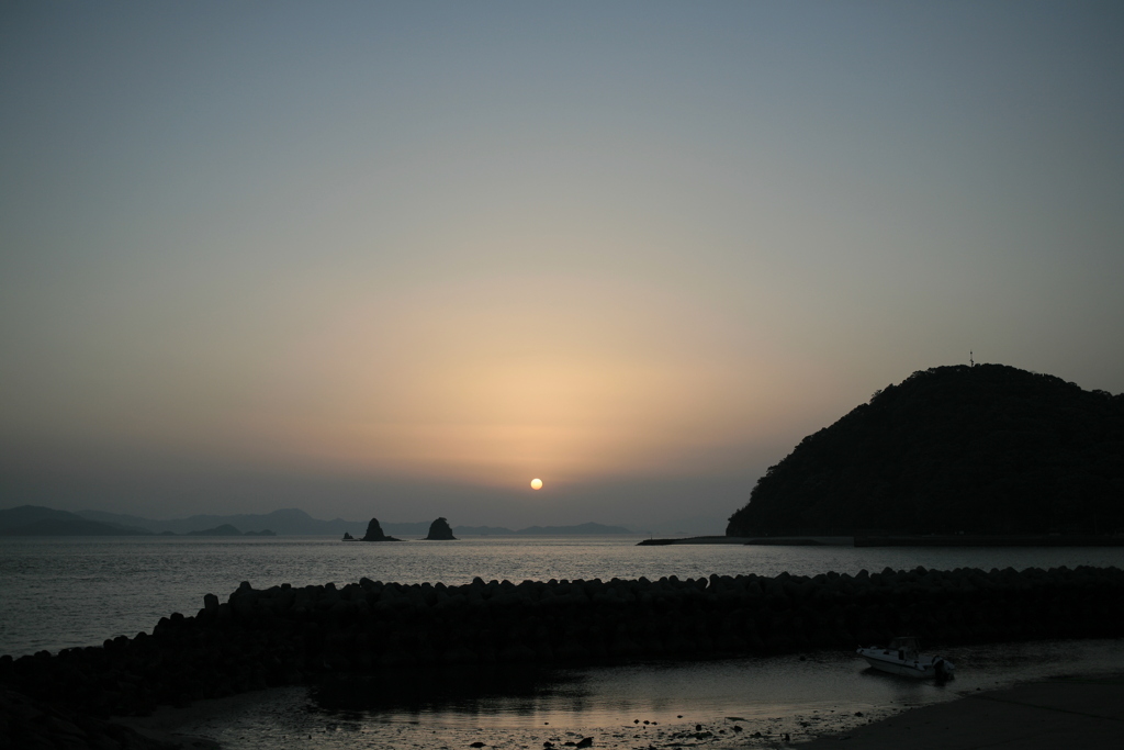 今日も日が暮れる