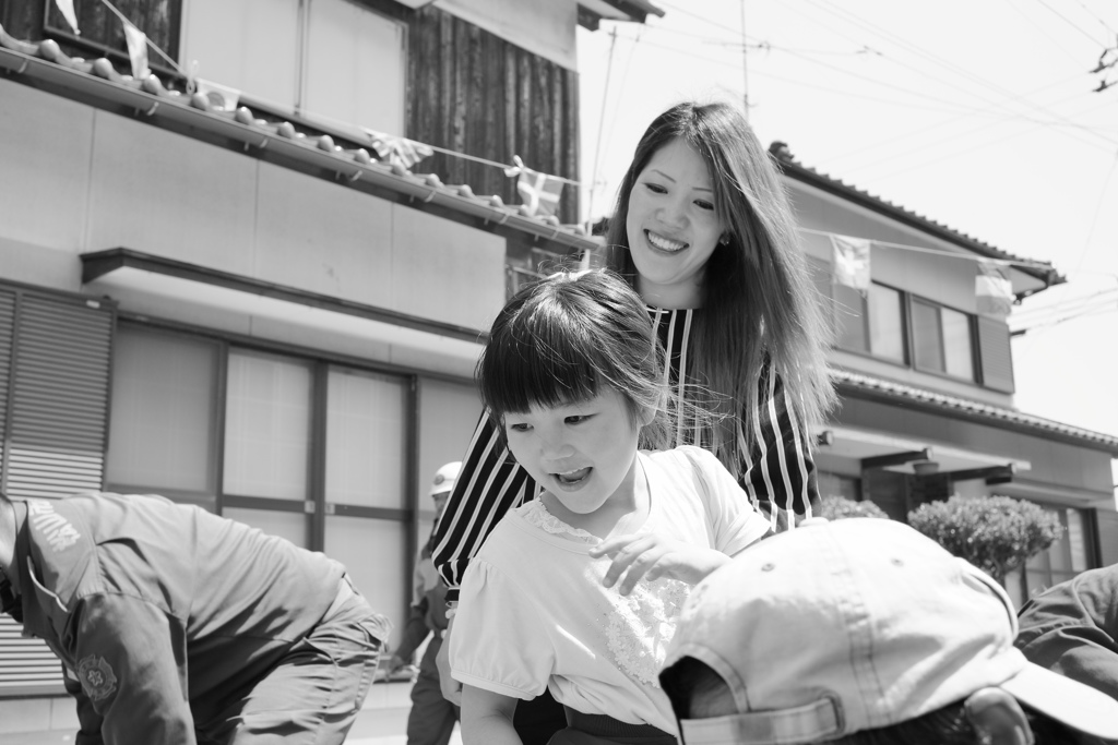 奥本さん北条旅行　モノクロ