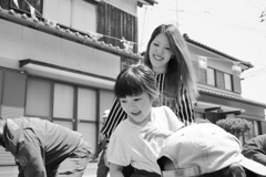 奥本さん北条旅行　モノクロ