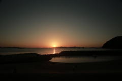 今日も日が暮れる