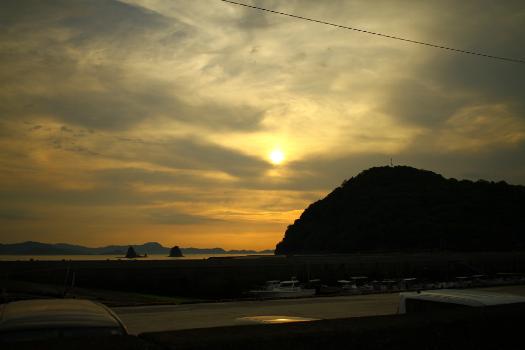 鹿島夕景