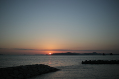 今日も日が暮れる