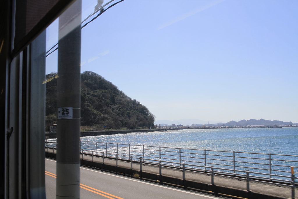 電車に乗って♪